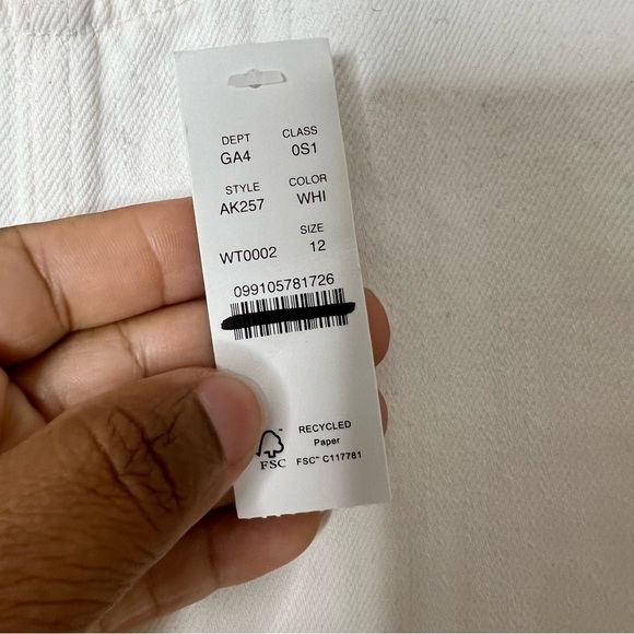 J. Crew Denim shift dress in white size 12 - Picture 10 of 12